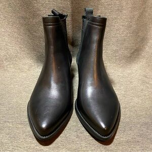 SCARPEDARTE Italian leather black chelsea boots 🇮🇹
